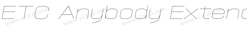 ETC Anybody Extended字体转换